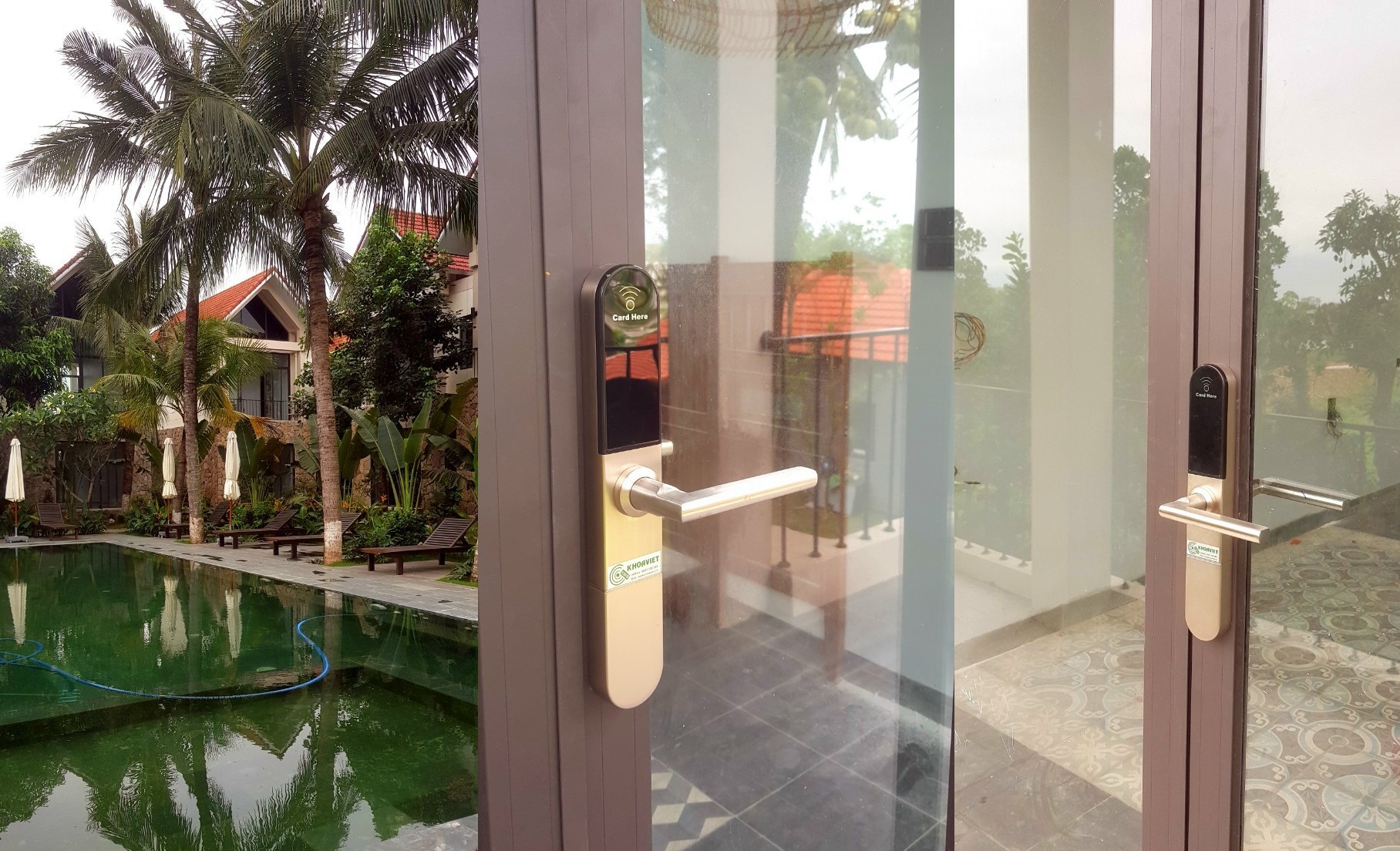 Coco island villa dùng khóa thẻ từ khách sạn