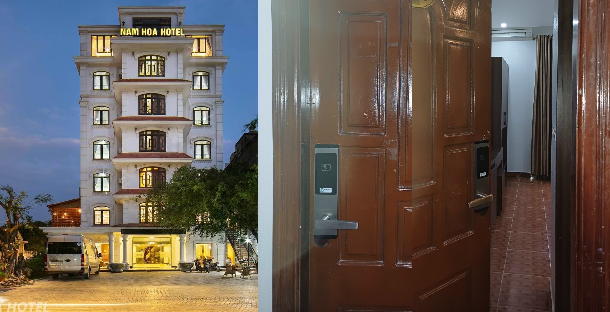 Nam Hoa hotel dùng khoá thẻ từ khách sạn